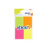 Notes Autoadeziv, 4 culori, 38 x 51 mm, 4 x 50 file/set, Stick"n